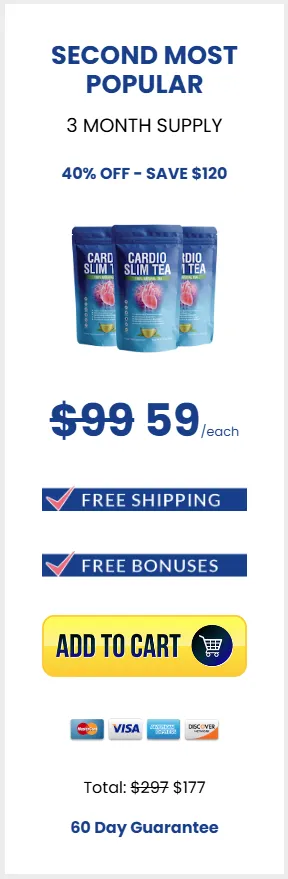 Cardio Slim Tea Buy 3 Pack